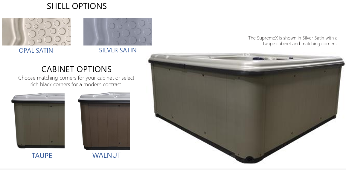 Supreme X (240V) 6 Seats | 32 Jets