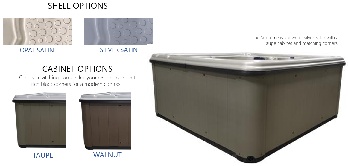 Supreme (240V) 6 Seats | 32 Jets